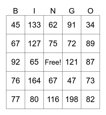 2-Digit Addition with Regrouping Bingo Card