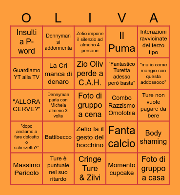 Halloween 2K24 Bingo Card