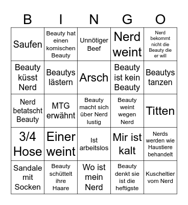 B&N Bingo Card