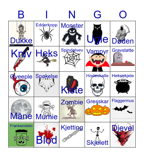Halloween-bingo Card