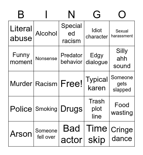 Dhar mann ripoffs Bingo Card