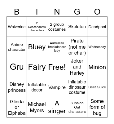 HALLOWEEN BINGO Card
