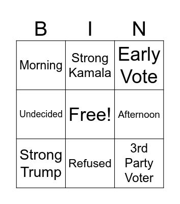 CallHub Bingo Card