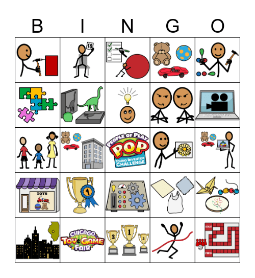 Young Inventors Challenge Bingo Card