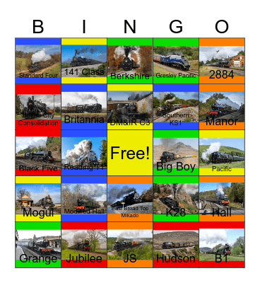 Steamin' In 2024 Bingo Card