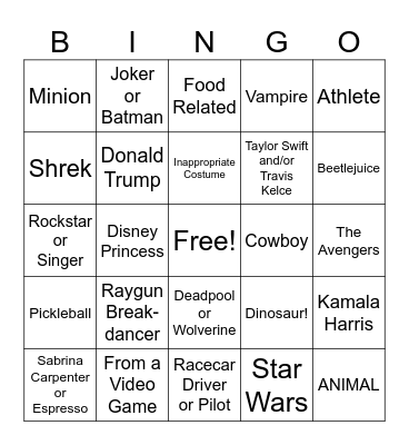HALLOWEEN BINGO Card
