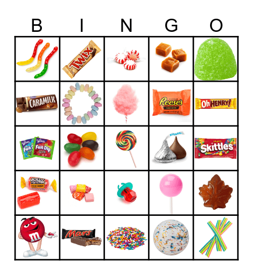 Candy Bingo Card