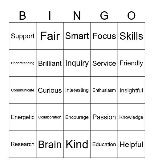 AVID1 Bingo Card