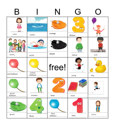 English Heroes Bingo Card