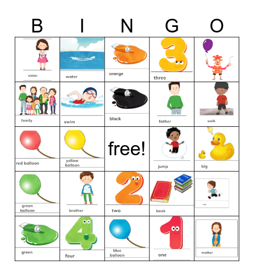 English Heroes Bingo Card