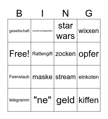 Lukas Heil Bingo Card