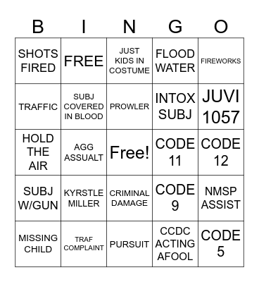 HALLOWEEN Bingo Card