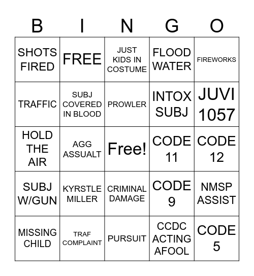 HALLOWEEN Bingo Card