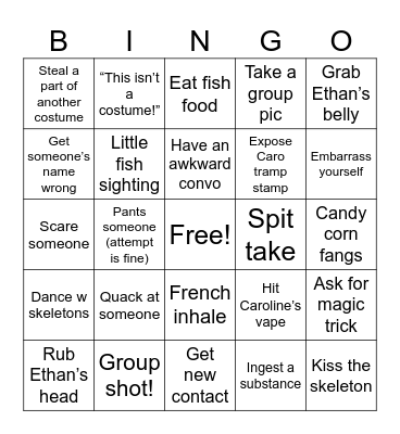 HALLOWEEN BINGO Card