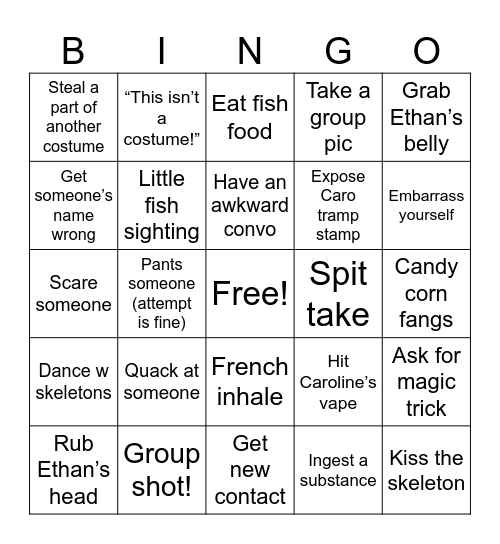 HALLOWEEN BINGO Card