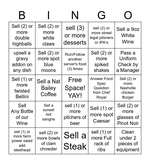 DUNSMUIR Bingo Card