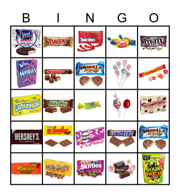 Candy Bingo Card