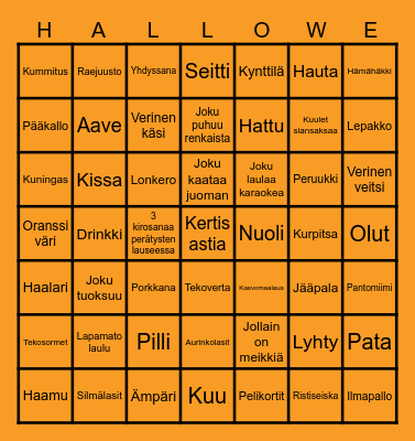 HALLOWEEN Bingo Card