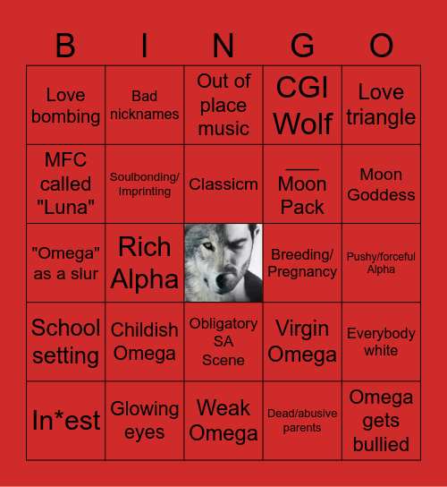 Omegaverse Movies Bingo Card