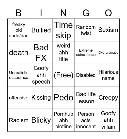 Tomorrow's teaching bingo Card