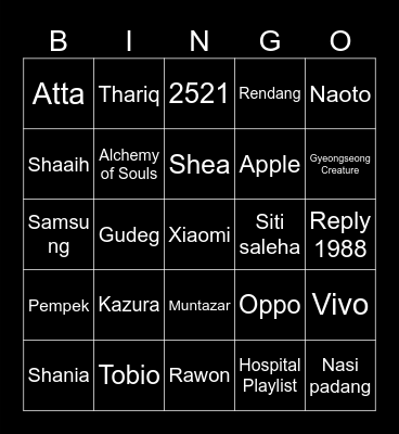 YUK BISA YUK. Bingo Card