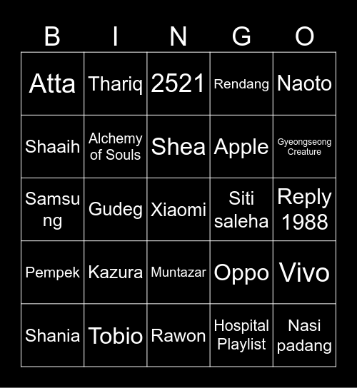 YUK BISA YUK. Bingo Card