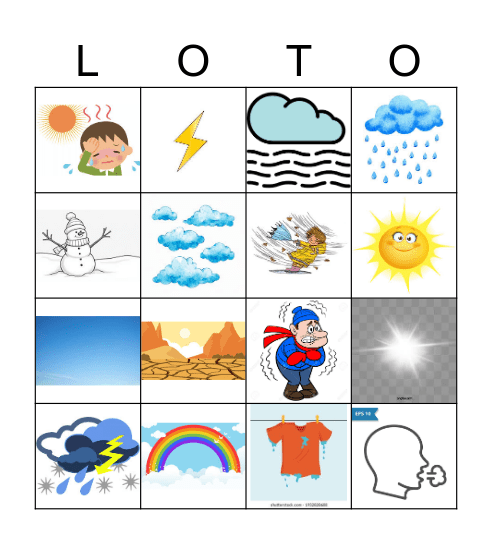 BULLETIN METEO Bingo Card