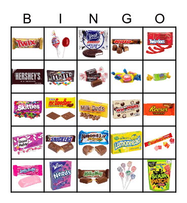 Candy Bingo Card