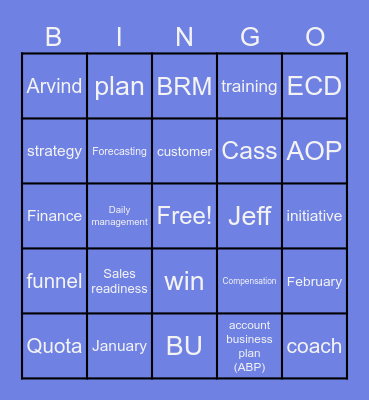 HSS 4Q LT Meeting Bingo Card