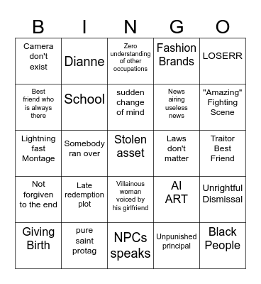 ShanePlay Bingo! Bingo Card