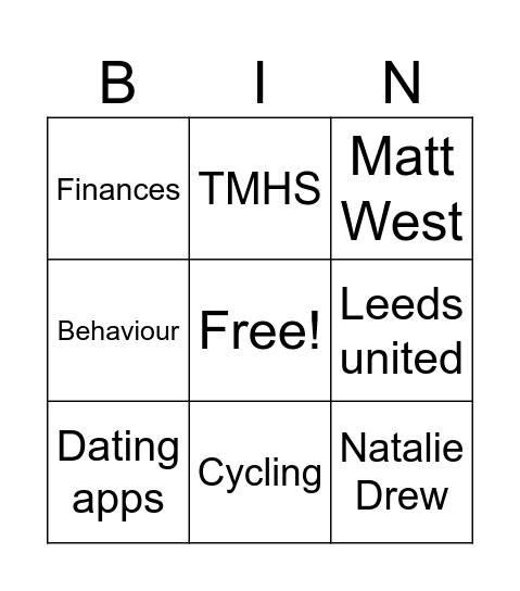 Ain’t no party like… Bingo Card