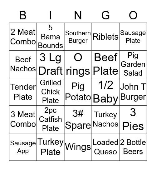 JNN Bingo Card