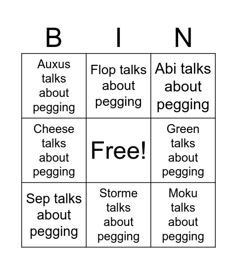 Salvation S2 Bingo Card