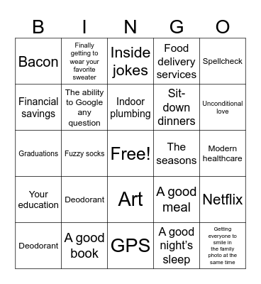 Thanks Giving Bingo Cards Bingo Card