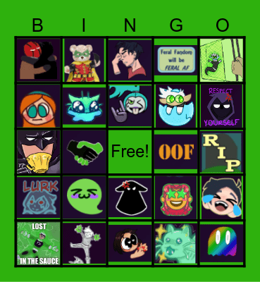 Haunting Heroes Emoji Bingo! Bingo Card