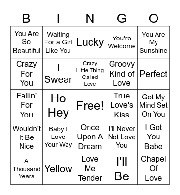 Bridget's Shower #1 Bingo Card