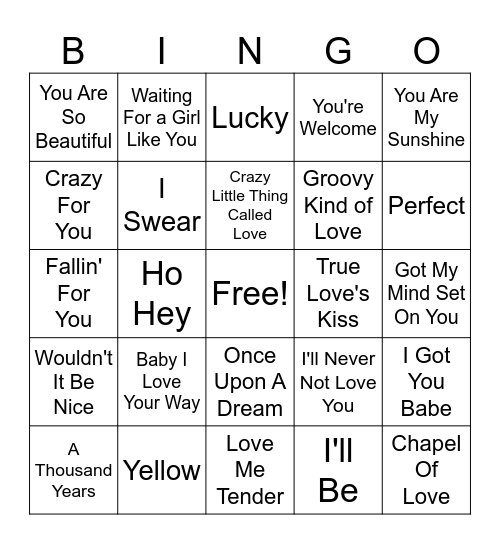 Bridget's Shower #1 Bingo Card