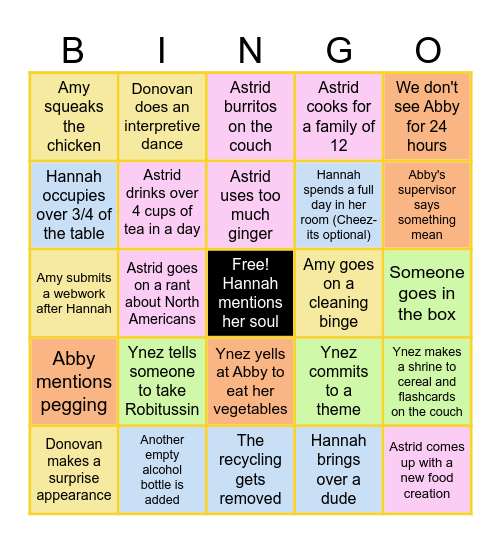 The Grand Bingo Card