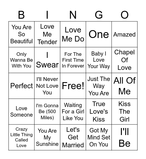 Bridget's Shower #1 Bingo Card