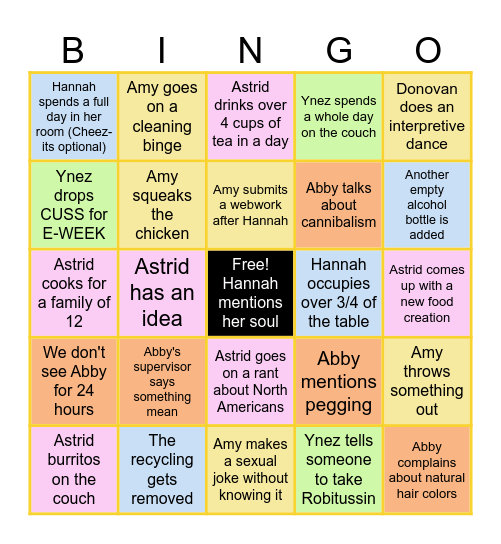 The Grand Bingo Card