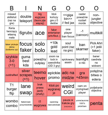 Worldsy 2024 Bingo Card