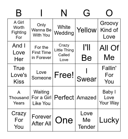 Bridget's Shower #1 Bingo Card