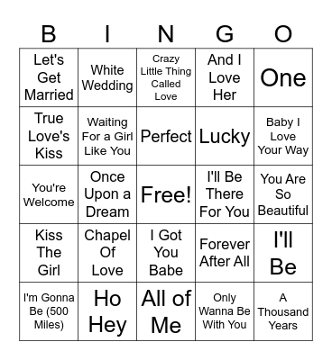 Bridget's Shower #1 Bingo Card
