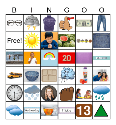 ELL Newcomer Vocabulary Review +1 Bingo Card