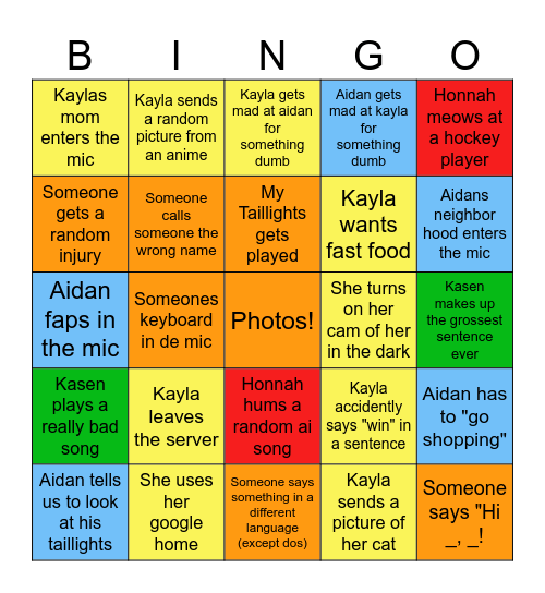 jaunibingo Card