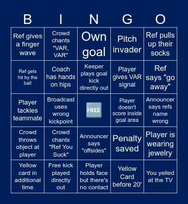 MLS Playoffs ⚽︎ Bingo Card