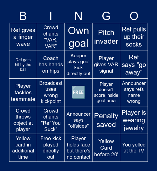 MLS Playoffs ⚽︎ Bingo Card