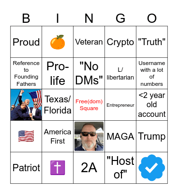 Troll/Bot Bingo Card