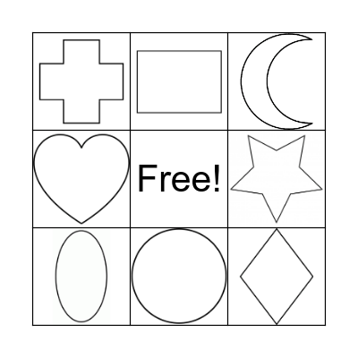 Shapes Bingo Card