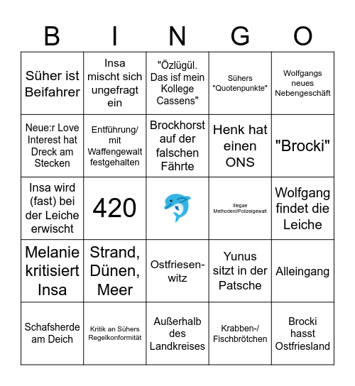 Friesland Bingo Card